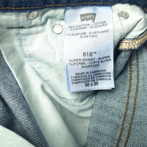 Levi's 510 W30 L30 - Picture 4 of 6